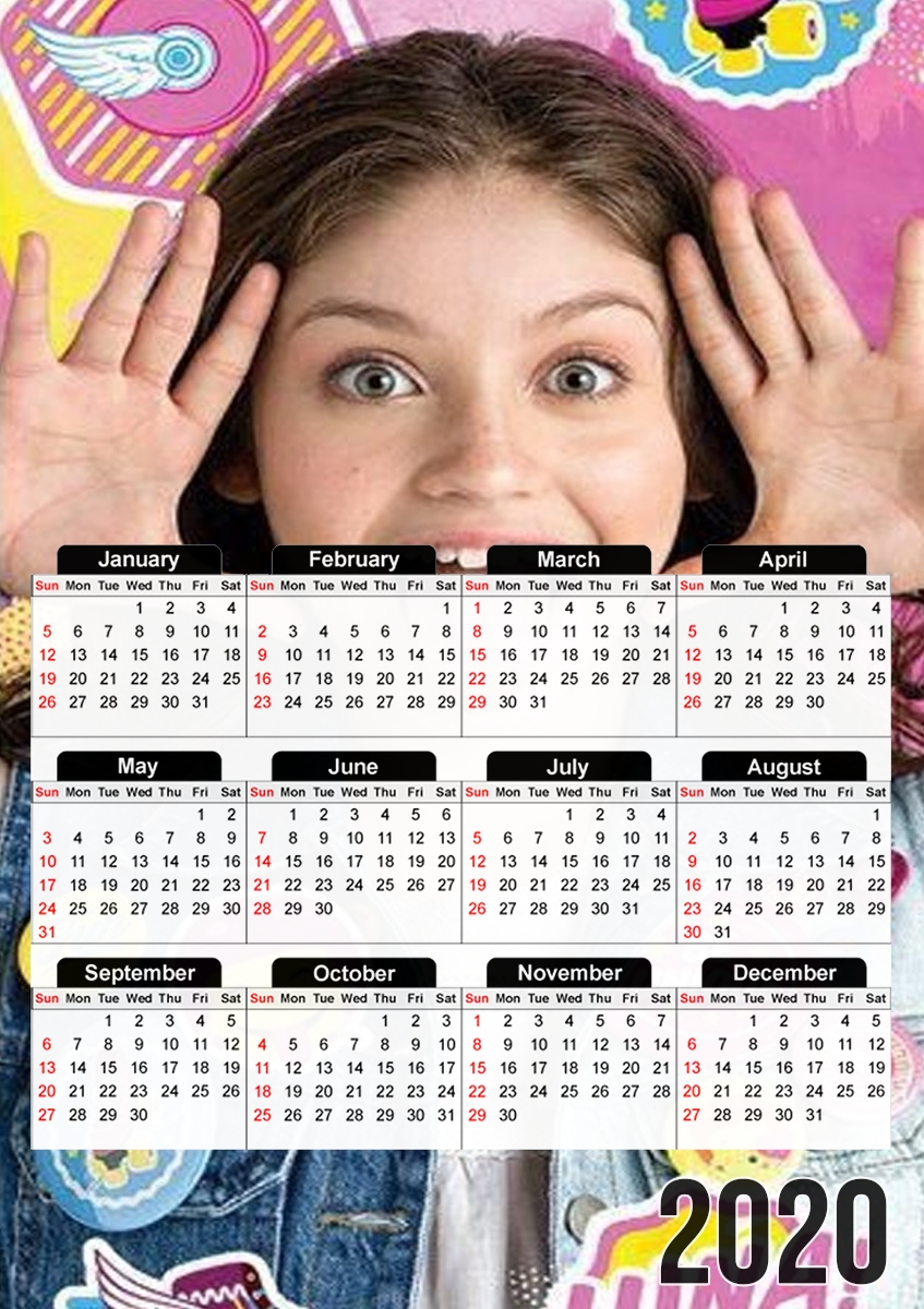  Soy Luna Collage Fan para A3 Photo Calendar 30x43cm