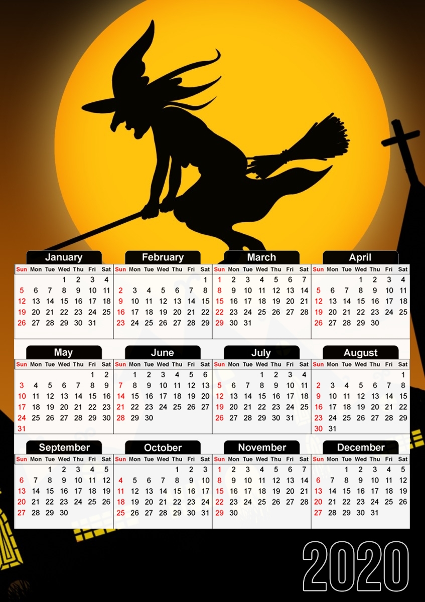  Spooky Halloween 2 para A3 Photo Calendar 30x43cm