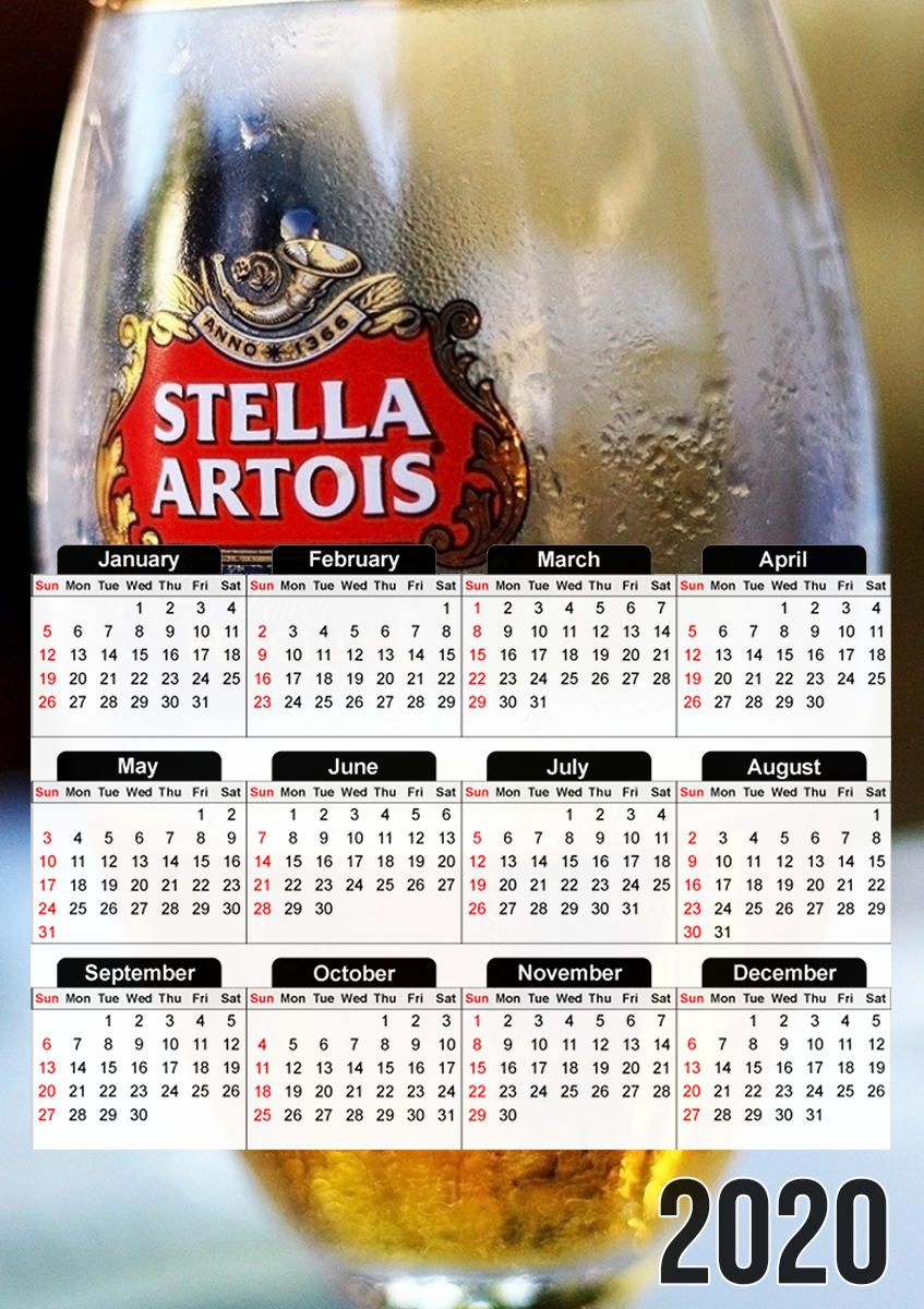  Stella Artois para A3 Photo Calendar 30x43cm