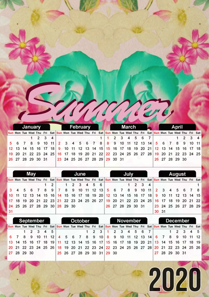  summer paradise para A3 Photo Calendar 30x43cm