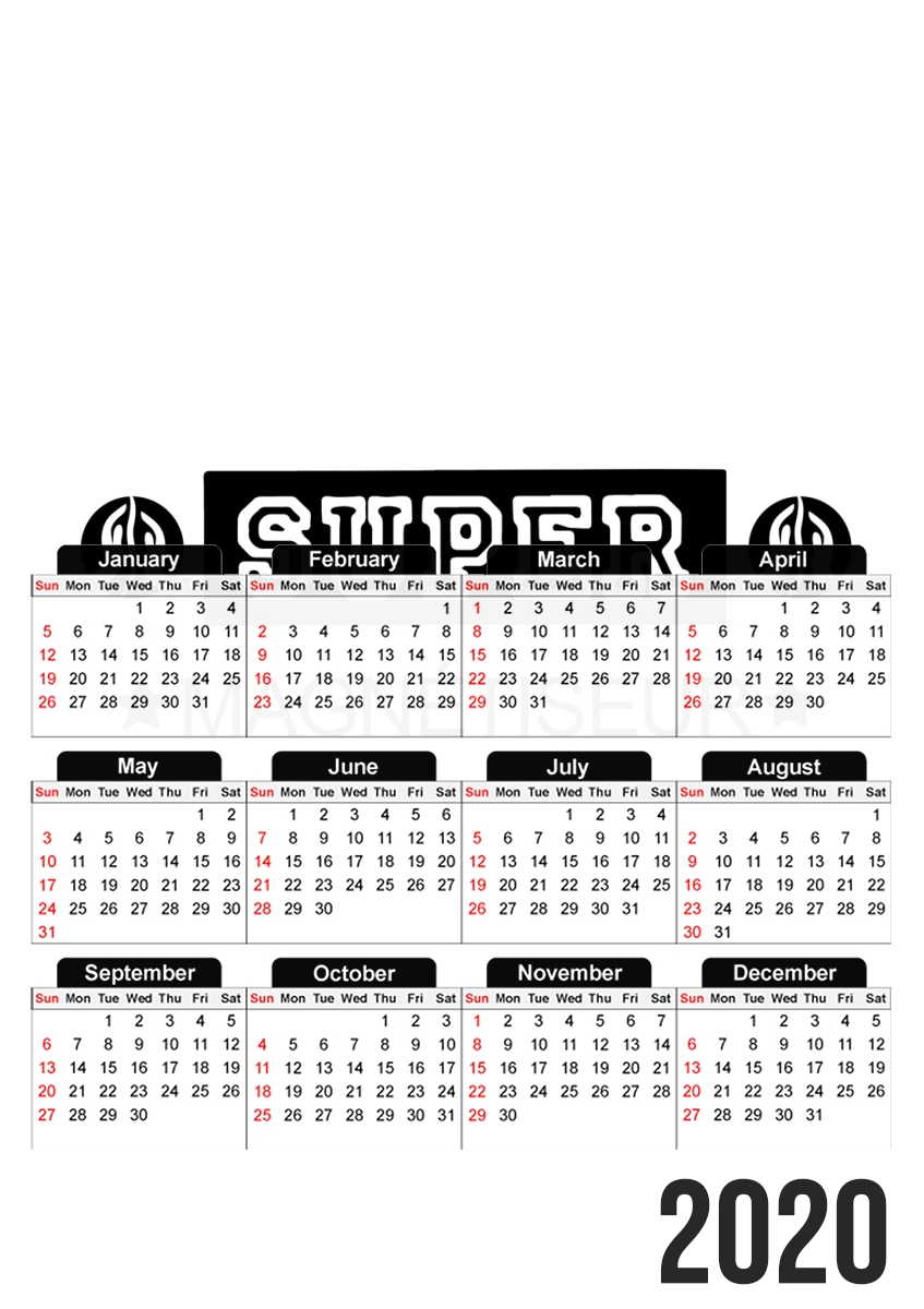  Super magnetiseur para A3 Photo Calendar 30x43cm