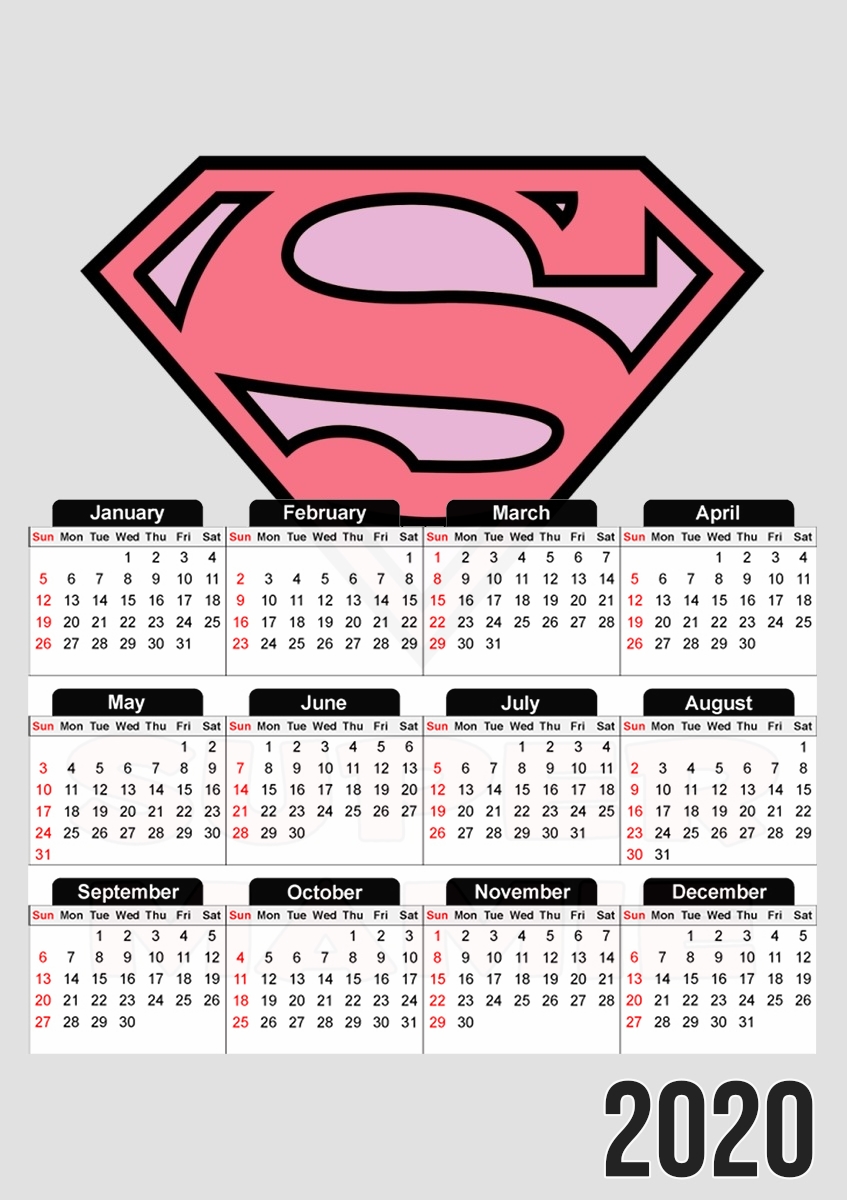  Super Mamie para A3 Photo Calendar 30x43cm