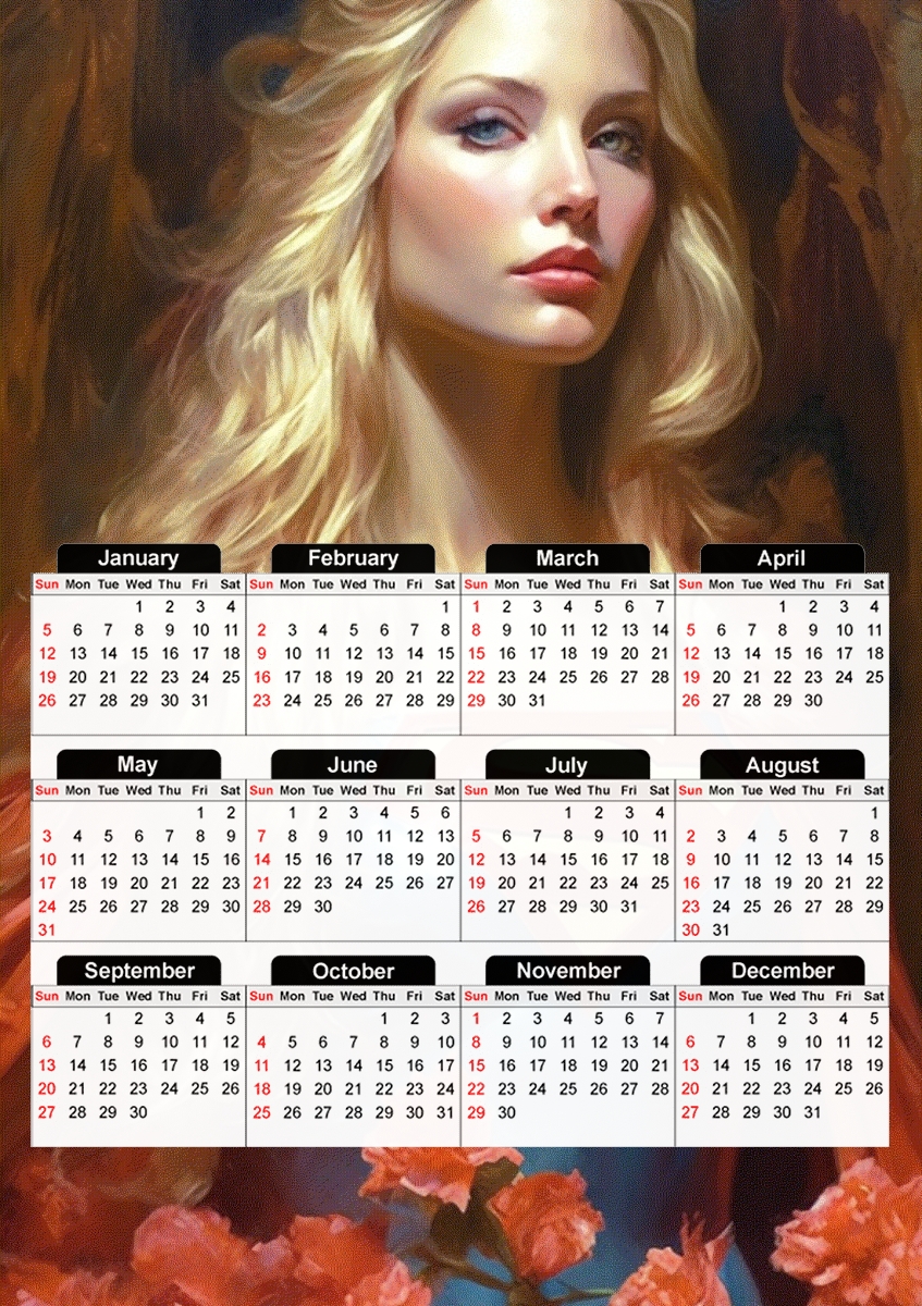  Supergirl V3 para A3 Photo Calendar 30x43cm