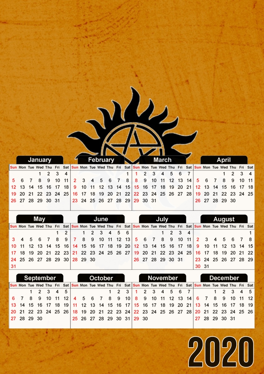  Supernatural para A3 Photo Calendar 30x43cm