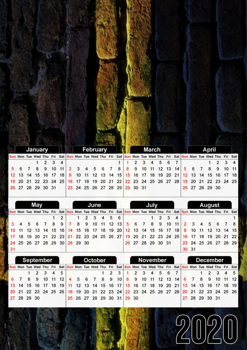  Sweden Brickwall para A3 Photo Calendar 30x43cm