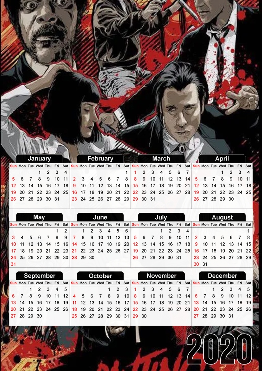  Tarantino Collage para A3 Photo Calendar 30x43cm