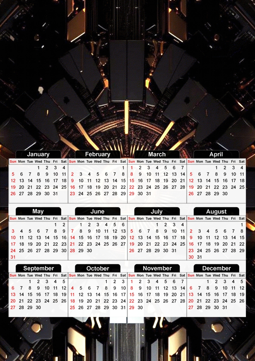  Tech Screen Media V1 para A3 Photo Calendar 30x43cm