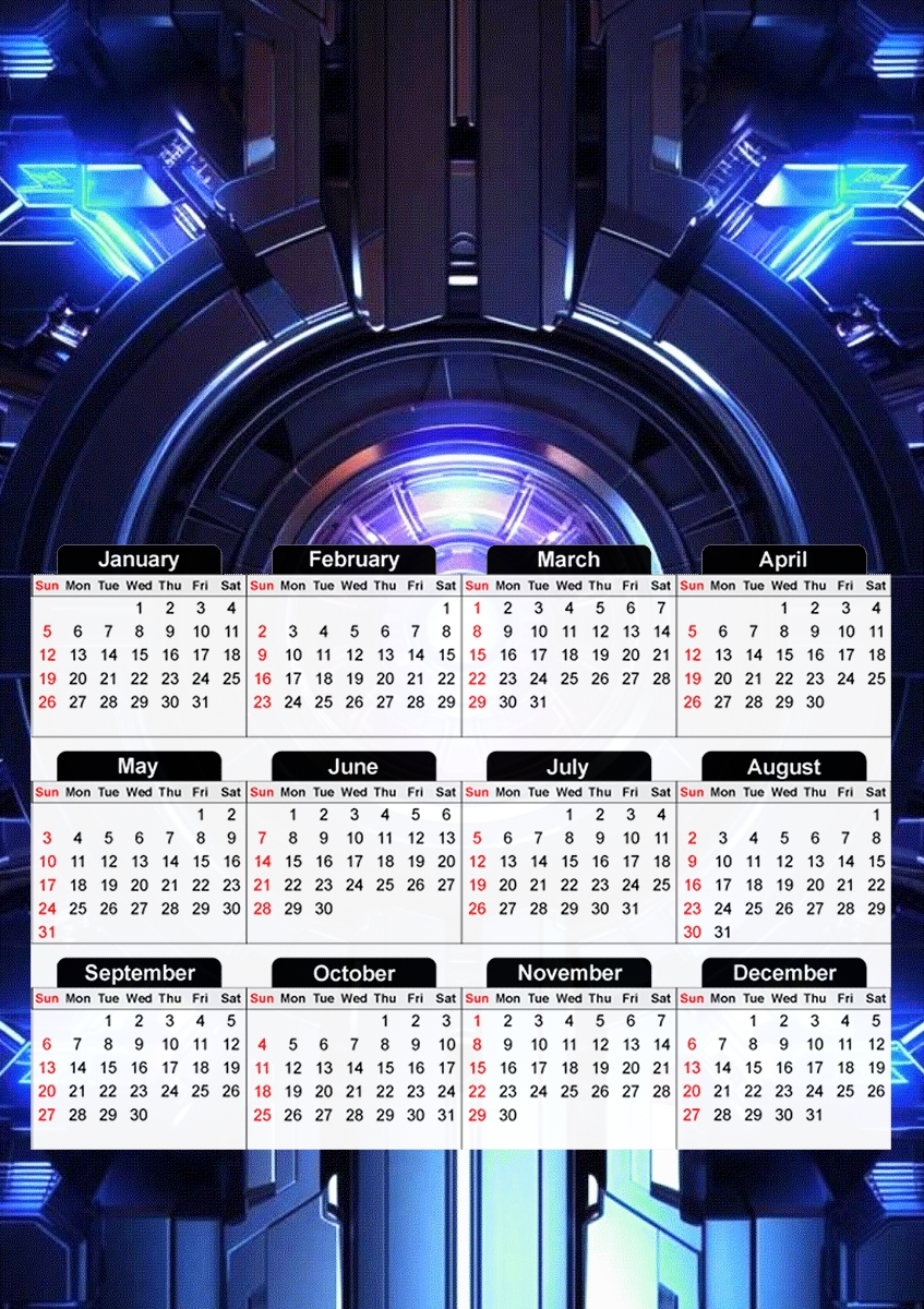  Tech Screen Media V4 para A3 Photo Calendar 30x43cm