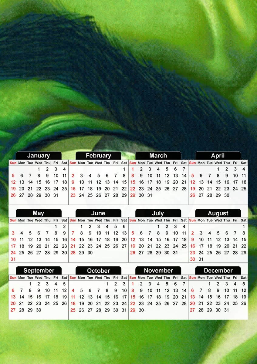  The Angry Green V2 para A3 Photo Calendar 30x43cm