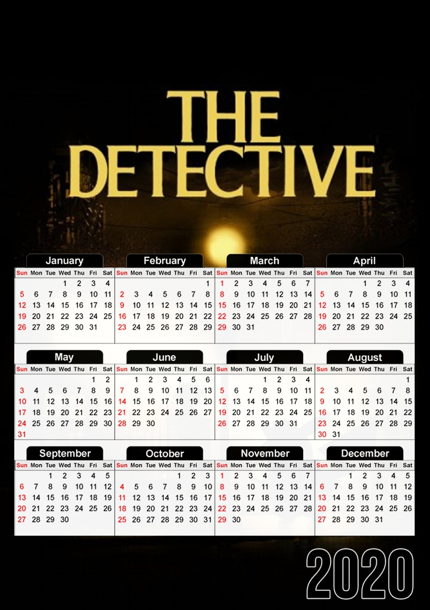  The Detective Pikachu x Exorcist para A3 Photo Calendar 30x43cm