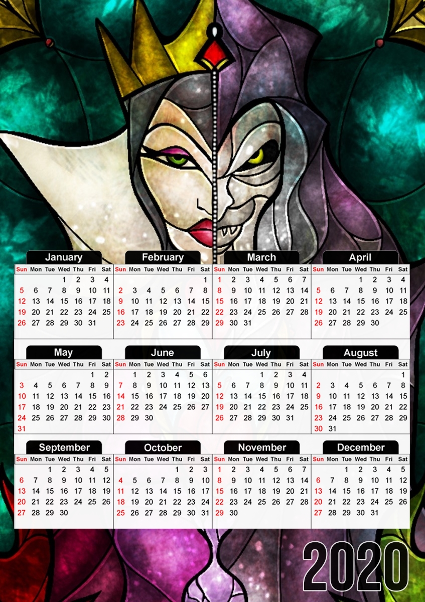  The Evil Queen para A3 Photo Calendar 30x43cm