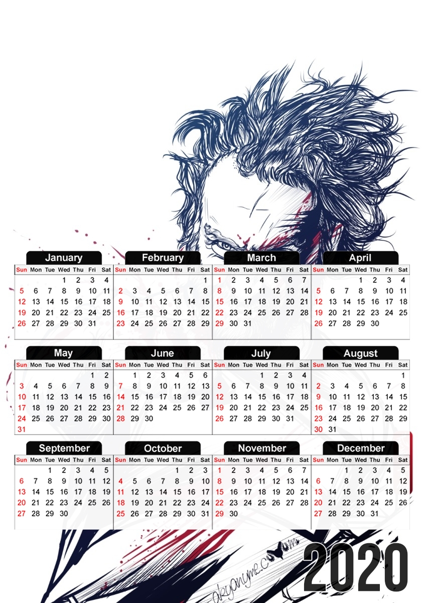  The Fury of Rick para A3 Photo Calendar 30x43cm