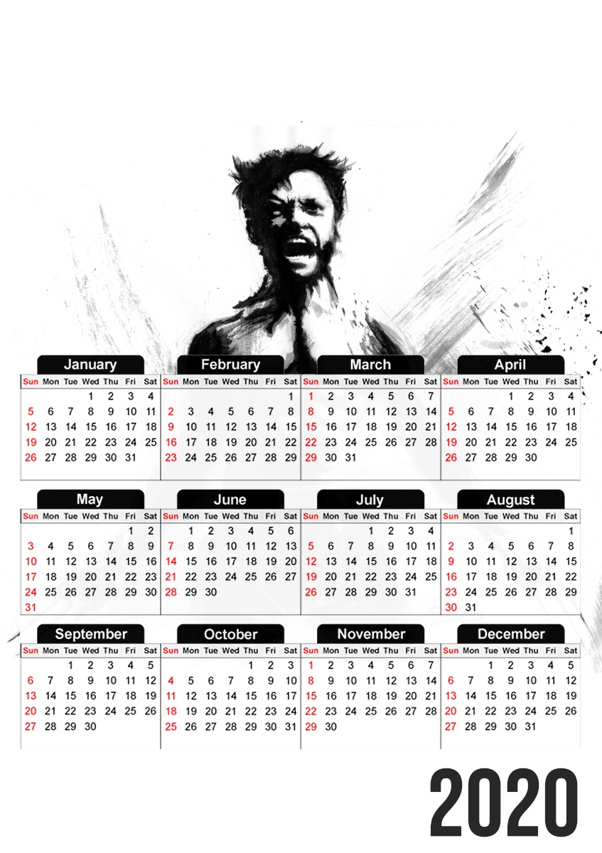  The immortal para A3 Photo Calendar 30x43cm