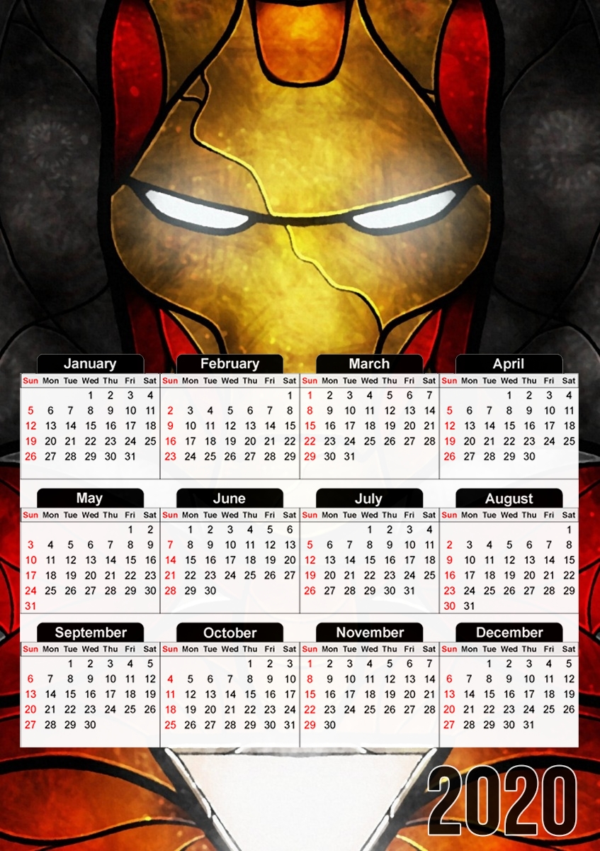  The Iron Man para A3 Photo Calendar 30x43cm