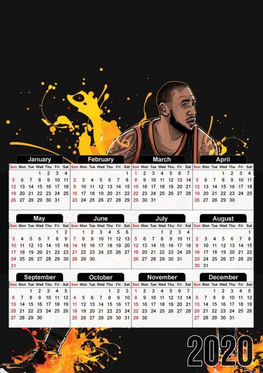  The King James para A3 Photo Calendar 30x43cm