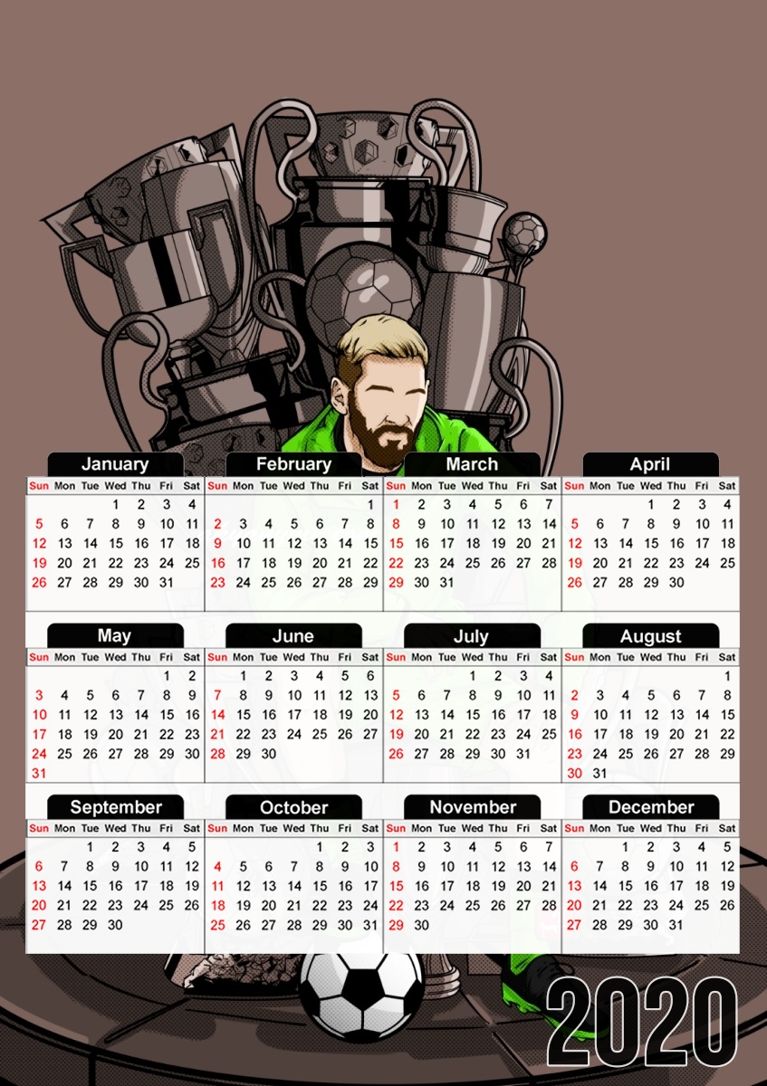  The King on the Throne of Trophies para A3 Photo Calendar 30x43cm