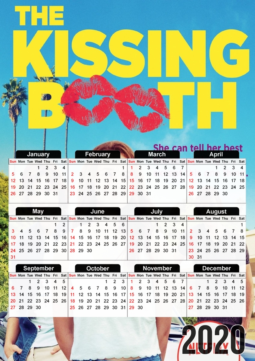  The Kissing Booth para A3 Photo Calendar 30x43cm