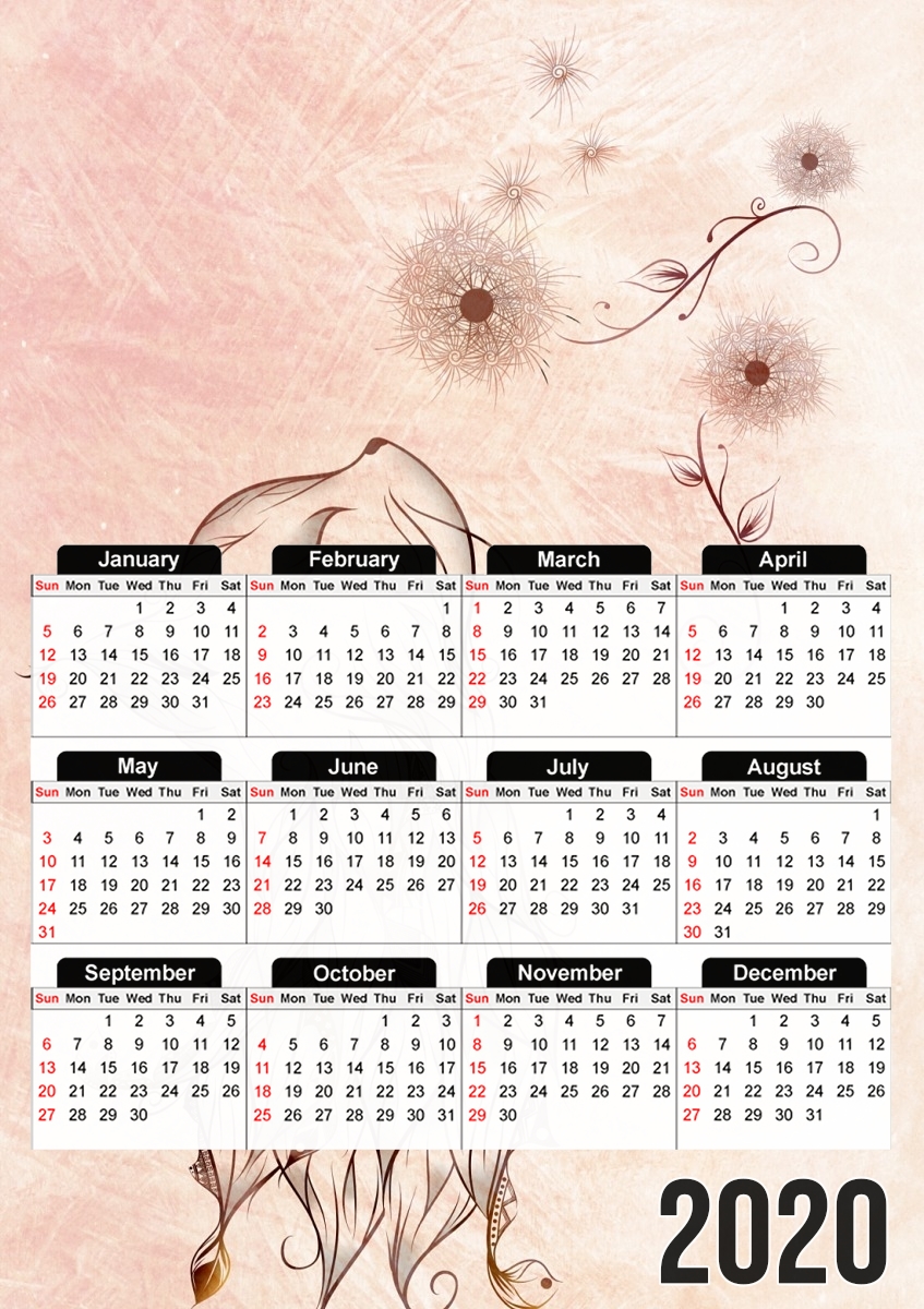  The little Kitty  para A3 Photo Calendar 30x43cm