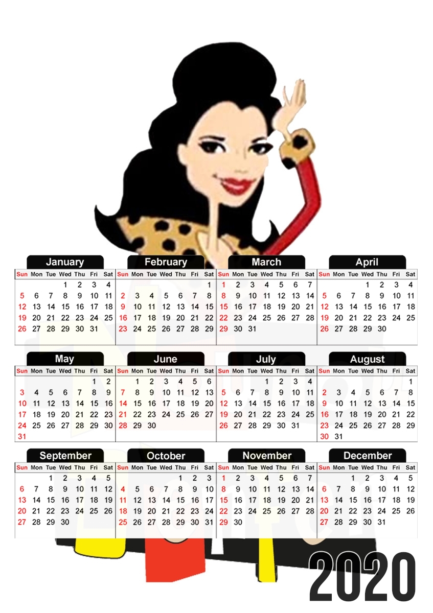  The nanny para A3 Photo Calendar 30x43cm