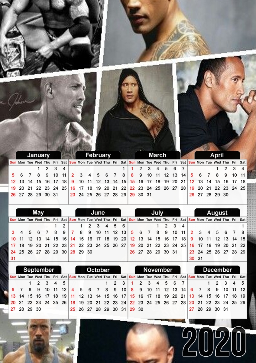  The Rock Collage para A3 Photo Calendar 30x43cm