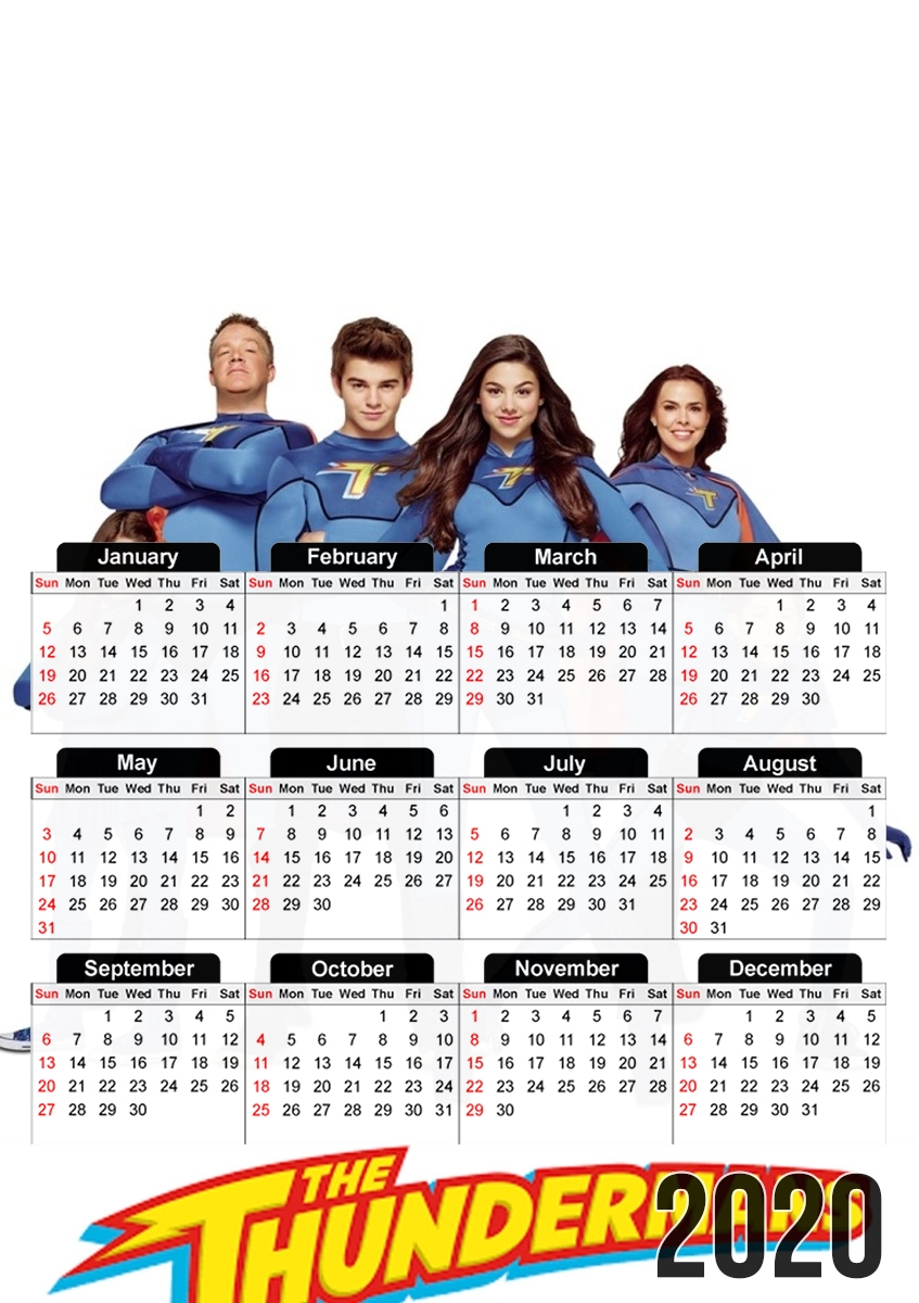  Thunderman para A3 Photo Calendar 30x43cm