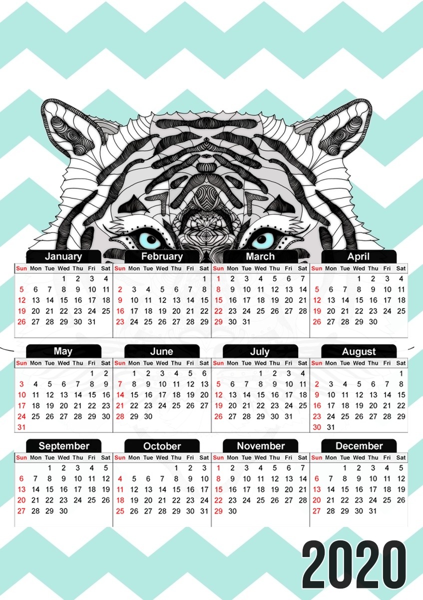  TIGER  para A3 Photo Calendar 30x43cm