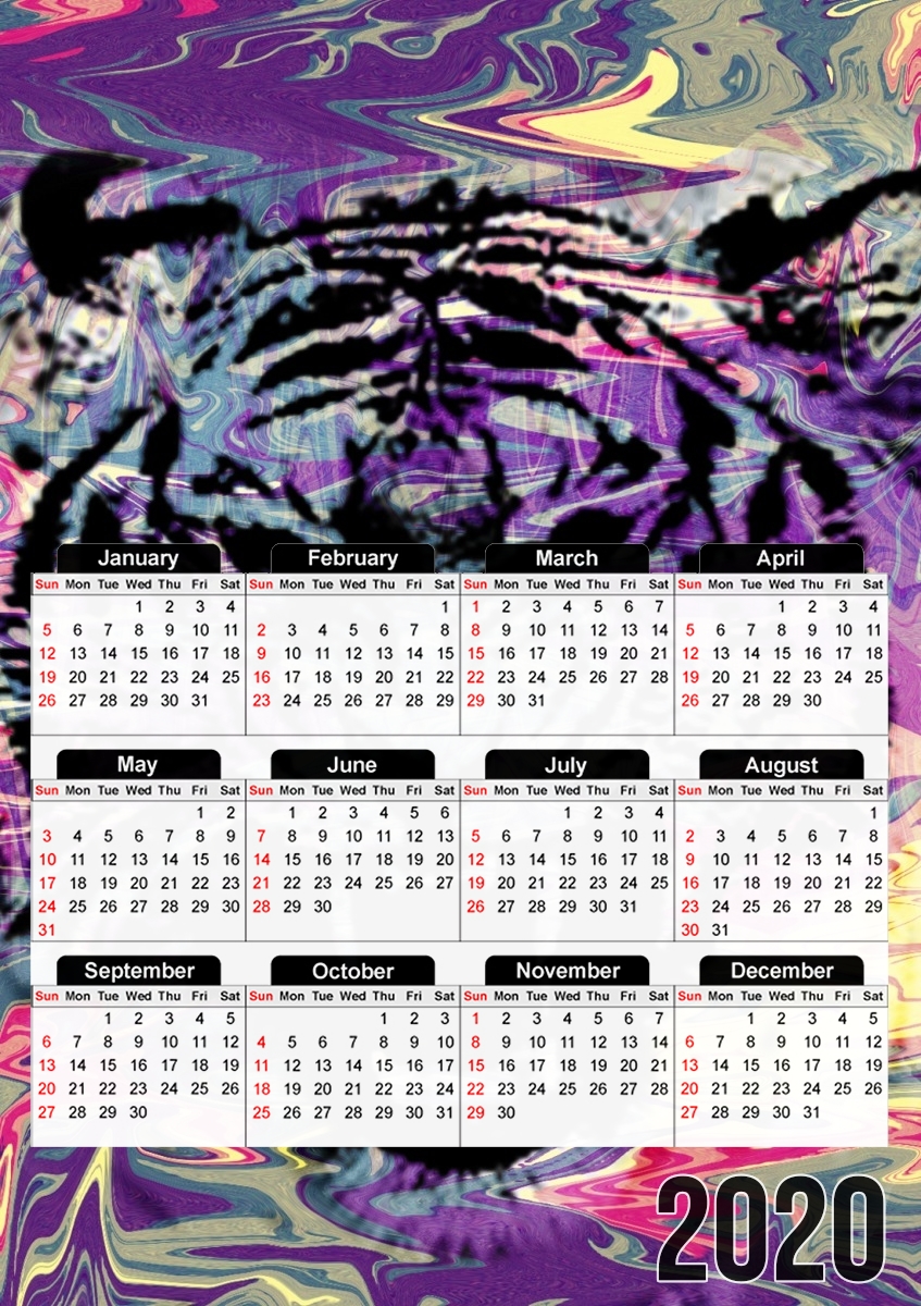  TIGER para A3 Photo Calendar 30x43cm