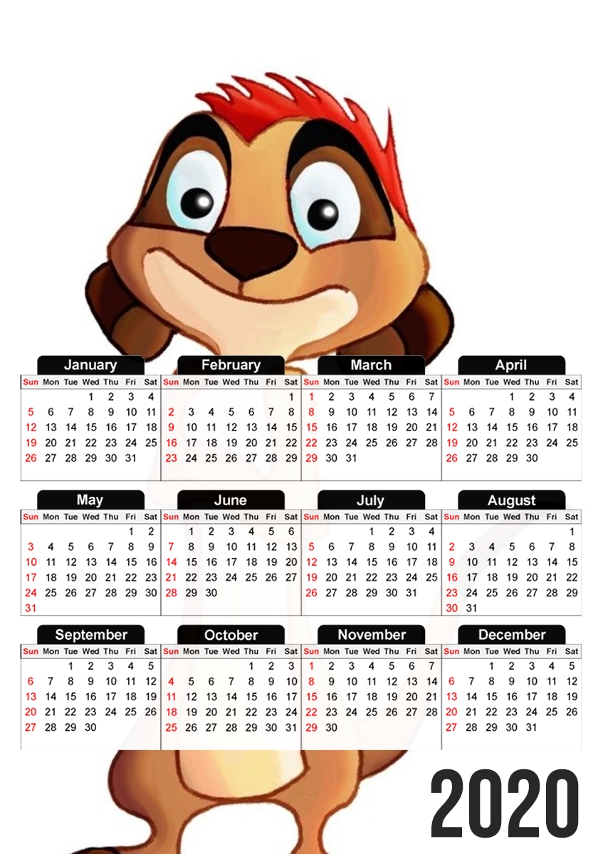  Timon Plash para A3 Photo Calendar 30x43cm