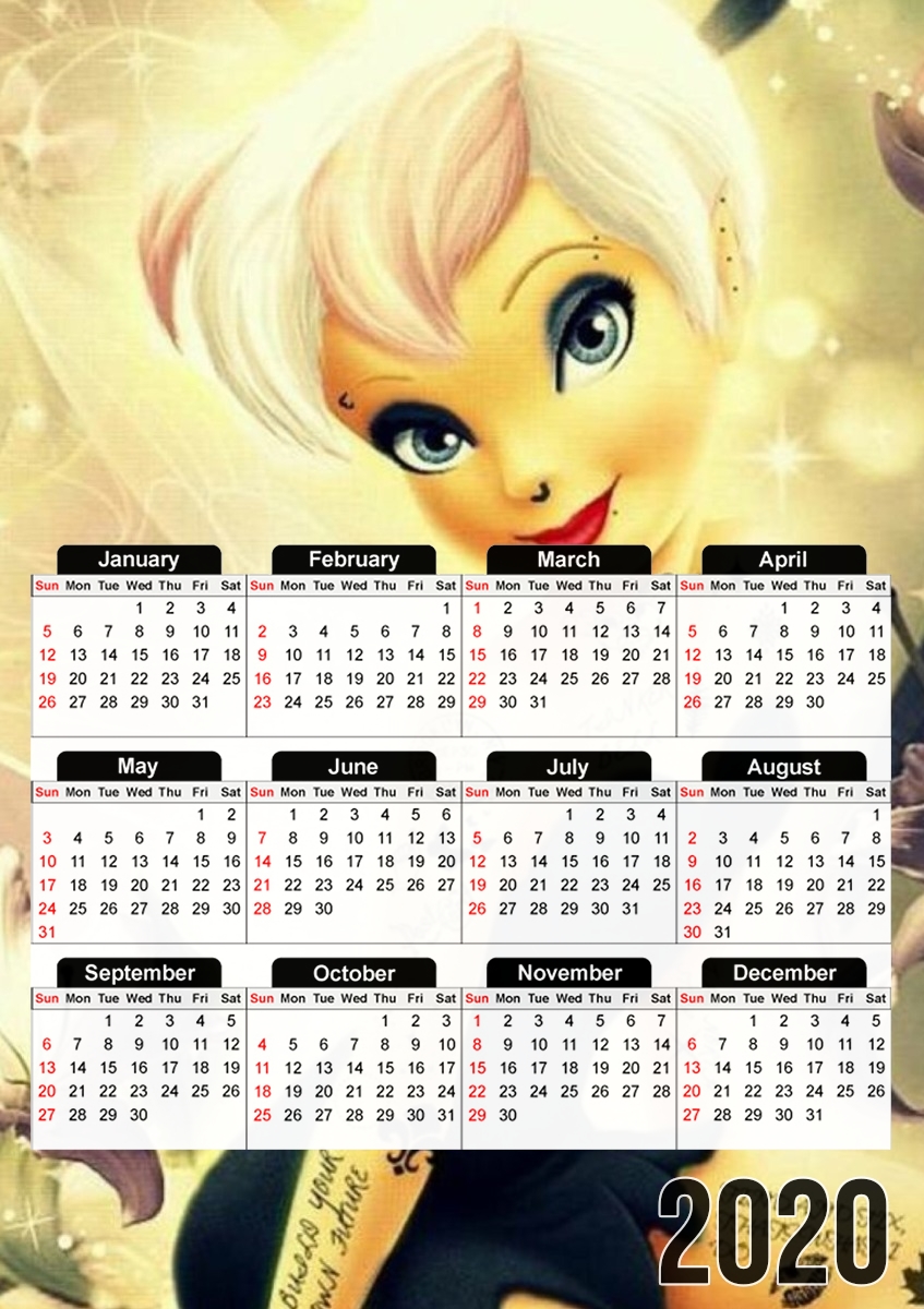  Tinker Bell para A3 Photo Calendar 30x43cm