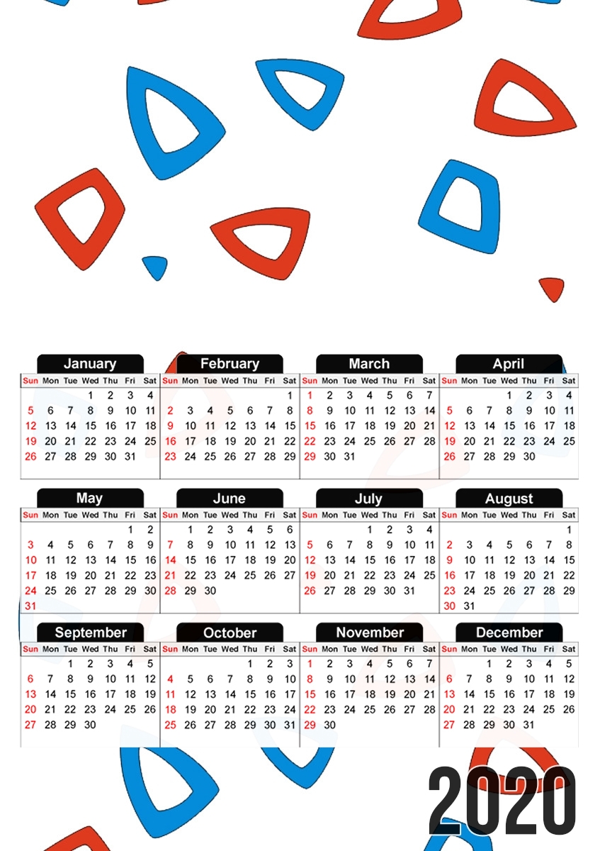  Togepi pattern para A3 Photo Calendar 30x43cm