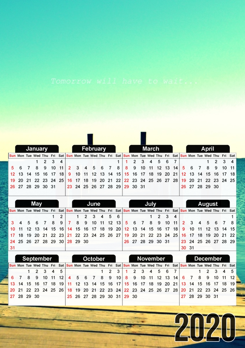  Tomorrow para A3 Photo Calendar 30x43cm