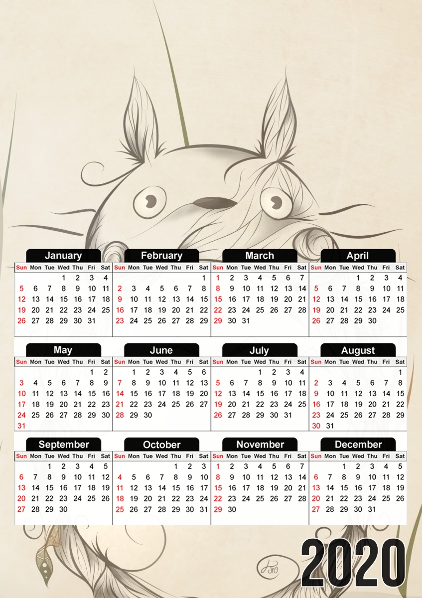  Poetic Creature para A3 Photo Calendar 30x43cm