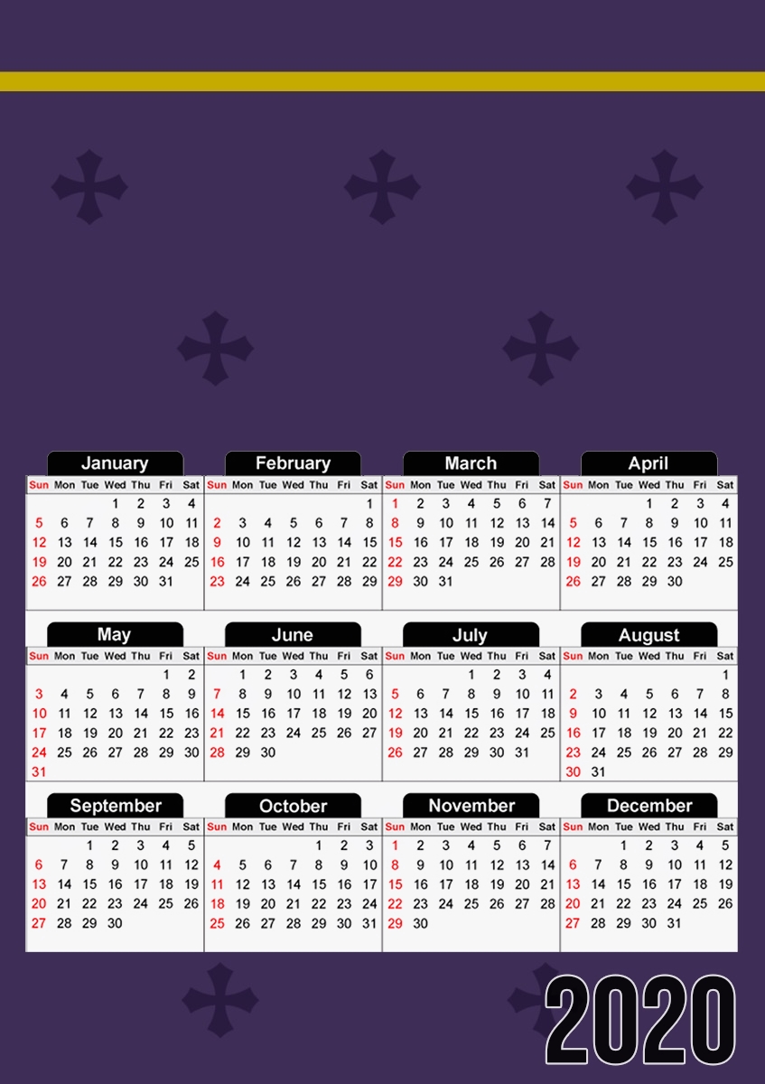  Toulouse Football Club Maillot para A3 Photo Calendar 30x43cm