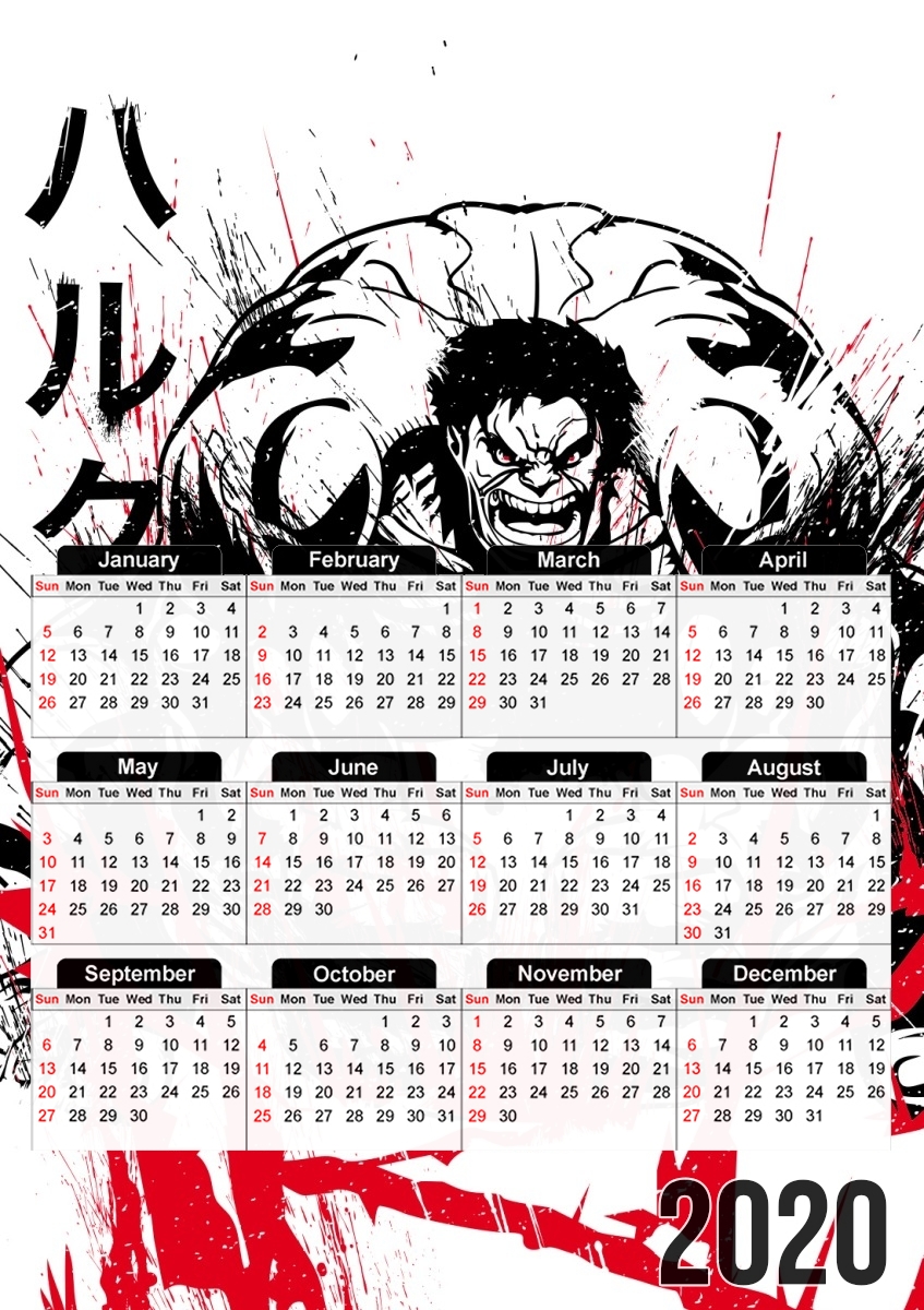  Traditional Anger para A3 Photo Calendar 30x43cm