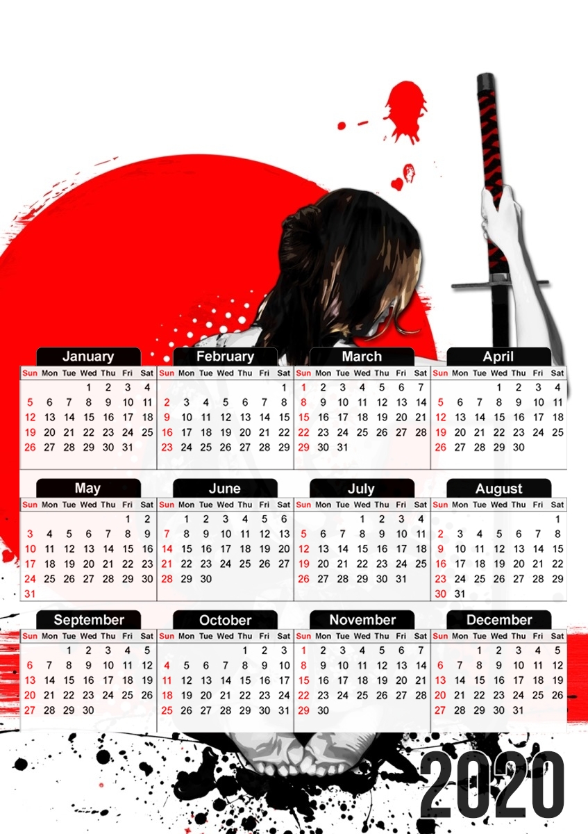  Trash Polka - Female Samurai para A3 Photo Calendar 30x43cm