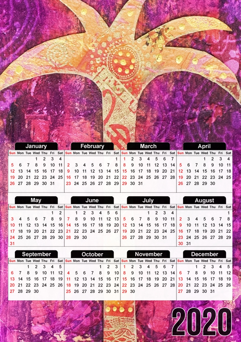  Tropical Day para A3 Photo Calendar 30x43cm