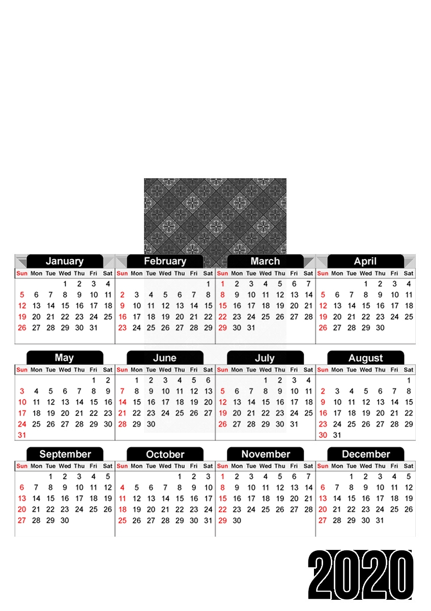  Tungsten para A3 Photo Calendar 30x43cm