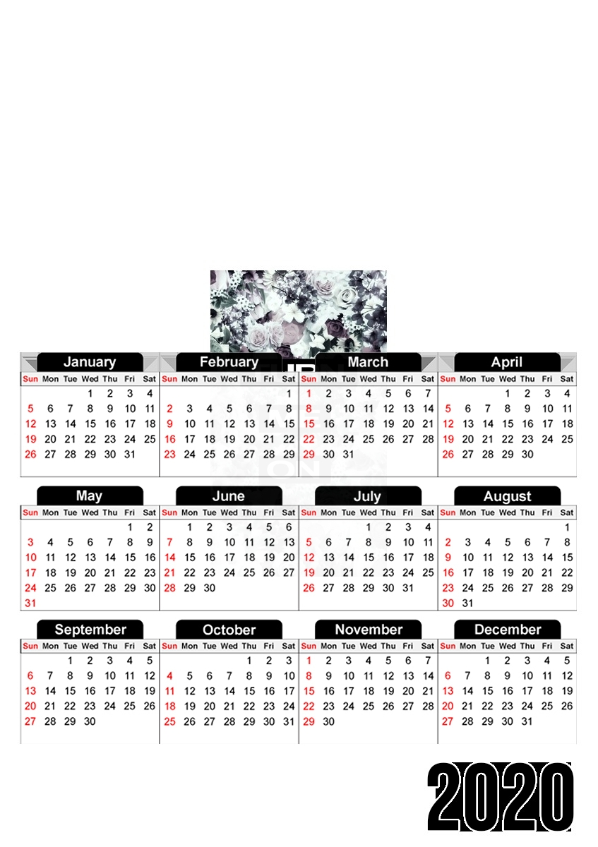  Turn me on para A3 Photo Calendar 30x43cm