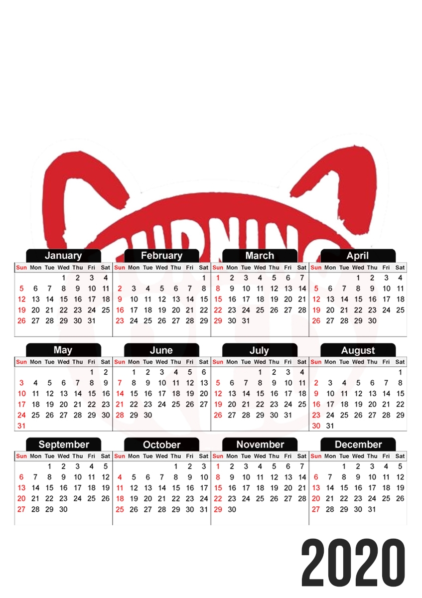  Turning red para A3 Photo Calendar 30x43cm