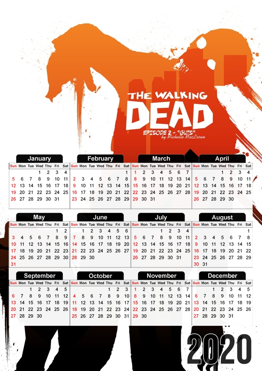  TWD Collection: Episode 2 - Guts para A3 Photo Calendar 30x43cm