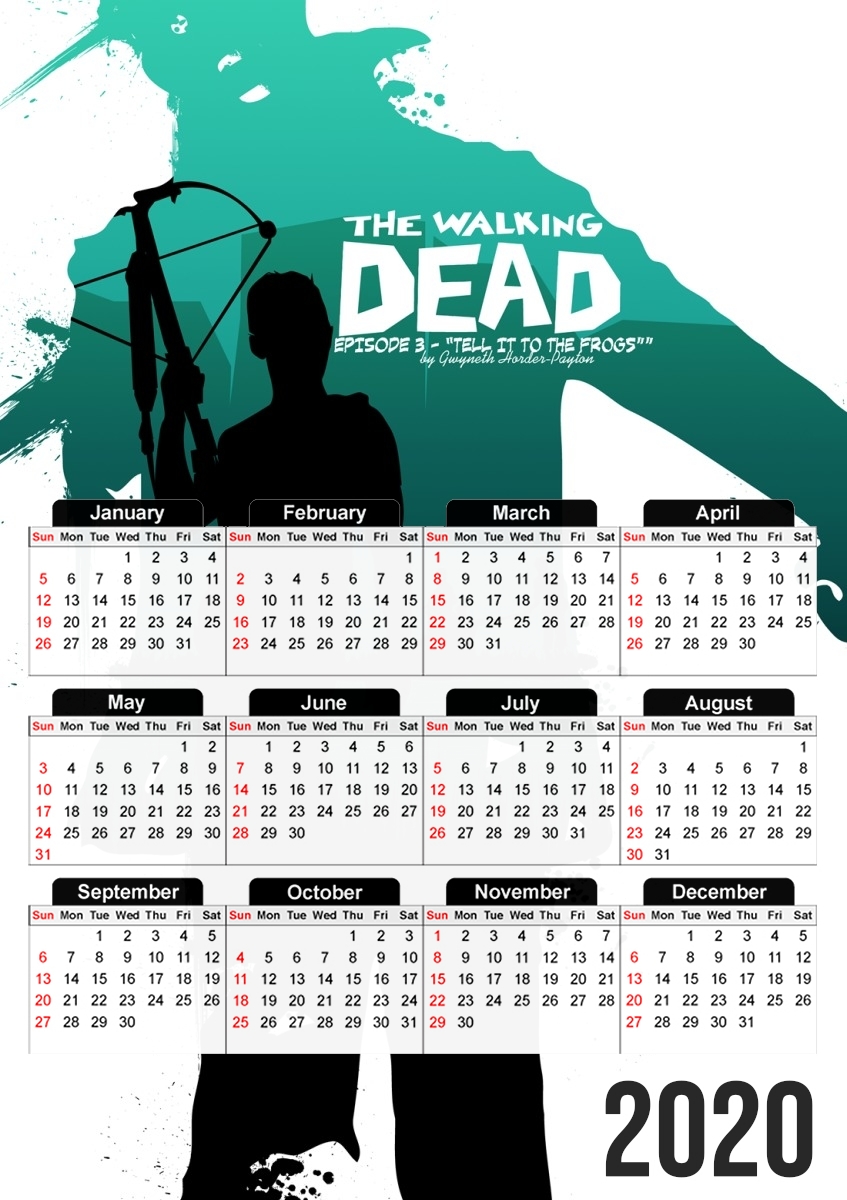  TWD Collection: Episode 3 - Tell It to the Frogs para A3 Photo Calendar 30x43cm