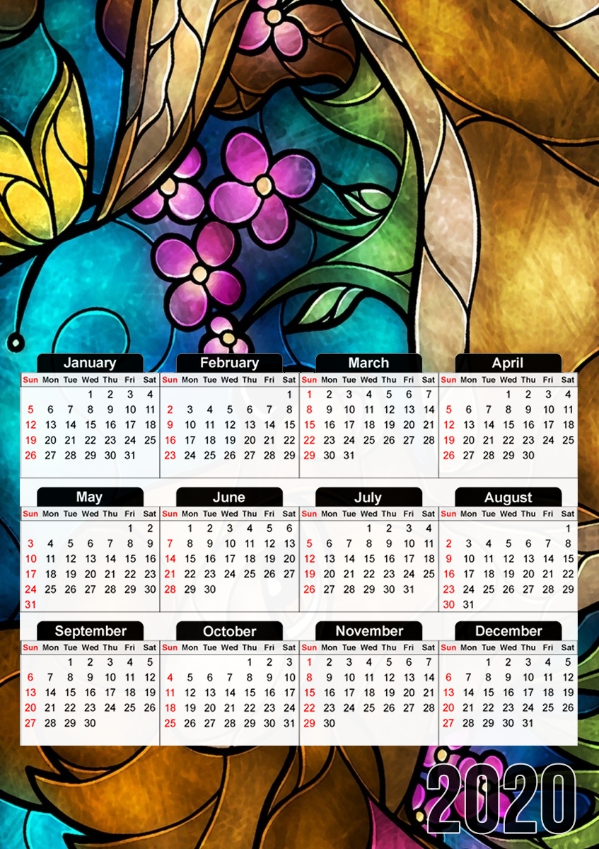  Twitterpated para A3 Photo Calendar 30x43cm