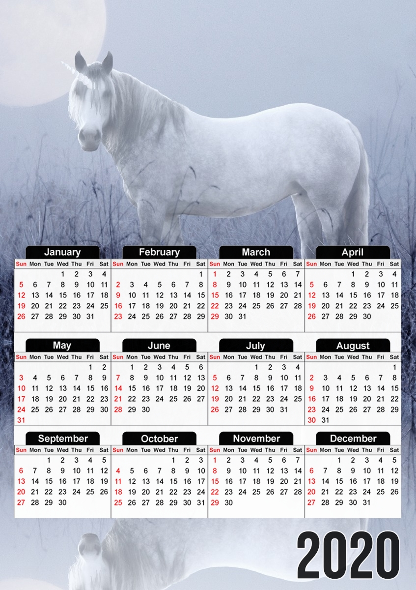  UNICORNIO para A3 Photo Calendar 30x43cm