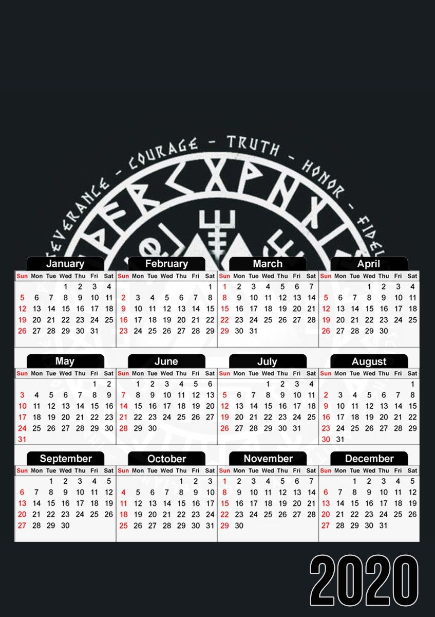  valknut madras para A3 Photo Calendar 30x43cm