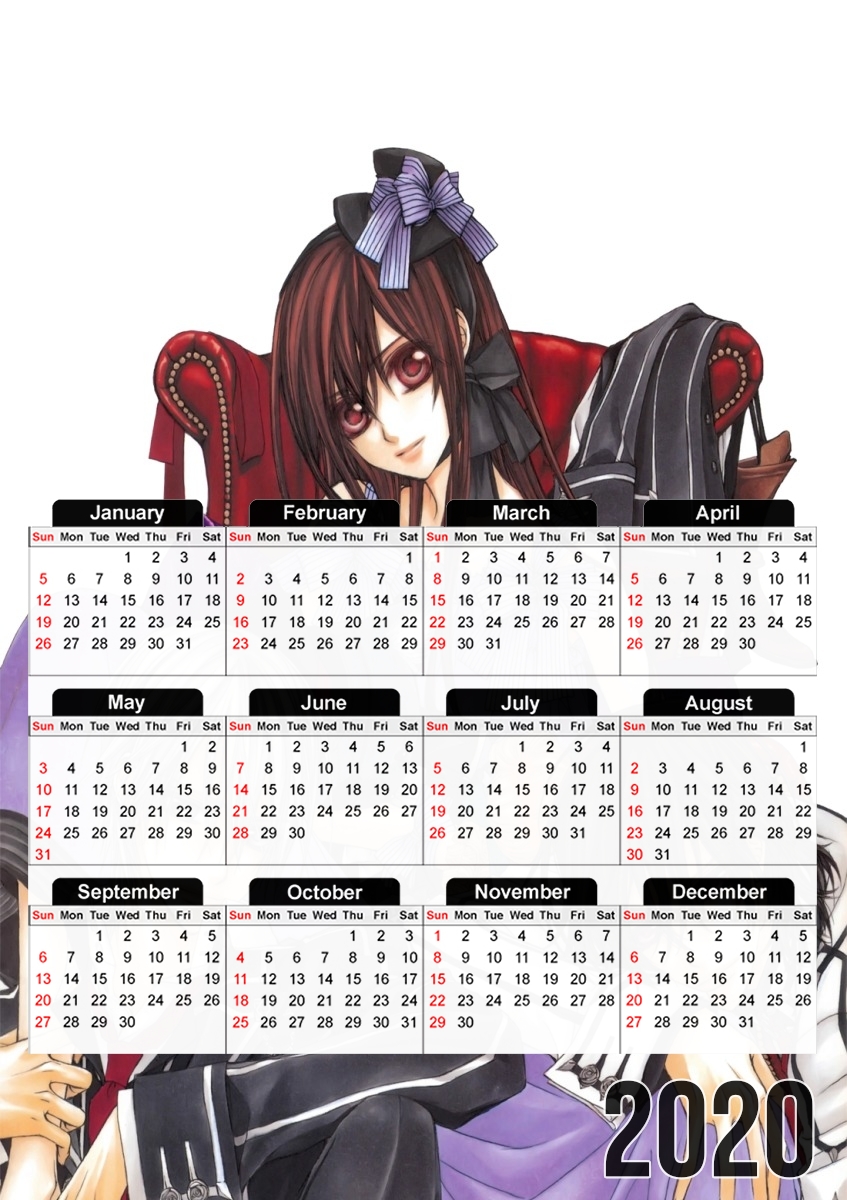  Vampire Knight Love three para A3 Photo Calendar 30x43cm