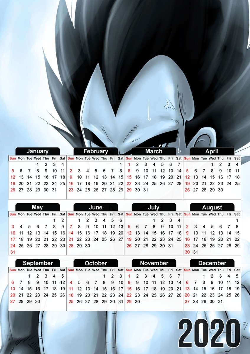  Vegeta para A3 Photo Calendar 30x43cm