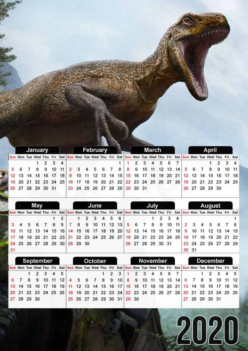  Velociraptor para A3 Photo Calendar 30x43cm