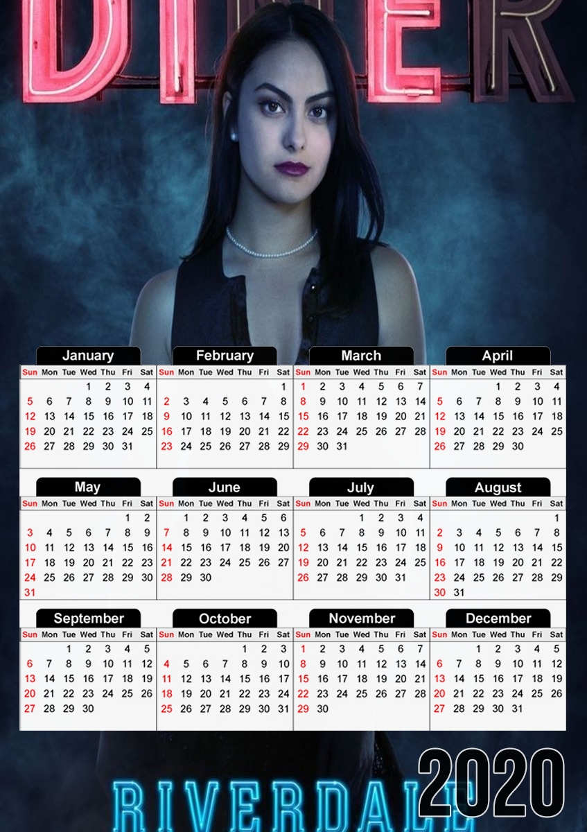  Veronica Riverdale para A3 Photo Calendar 30x43cm