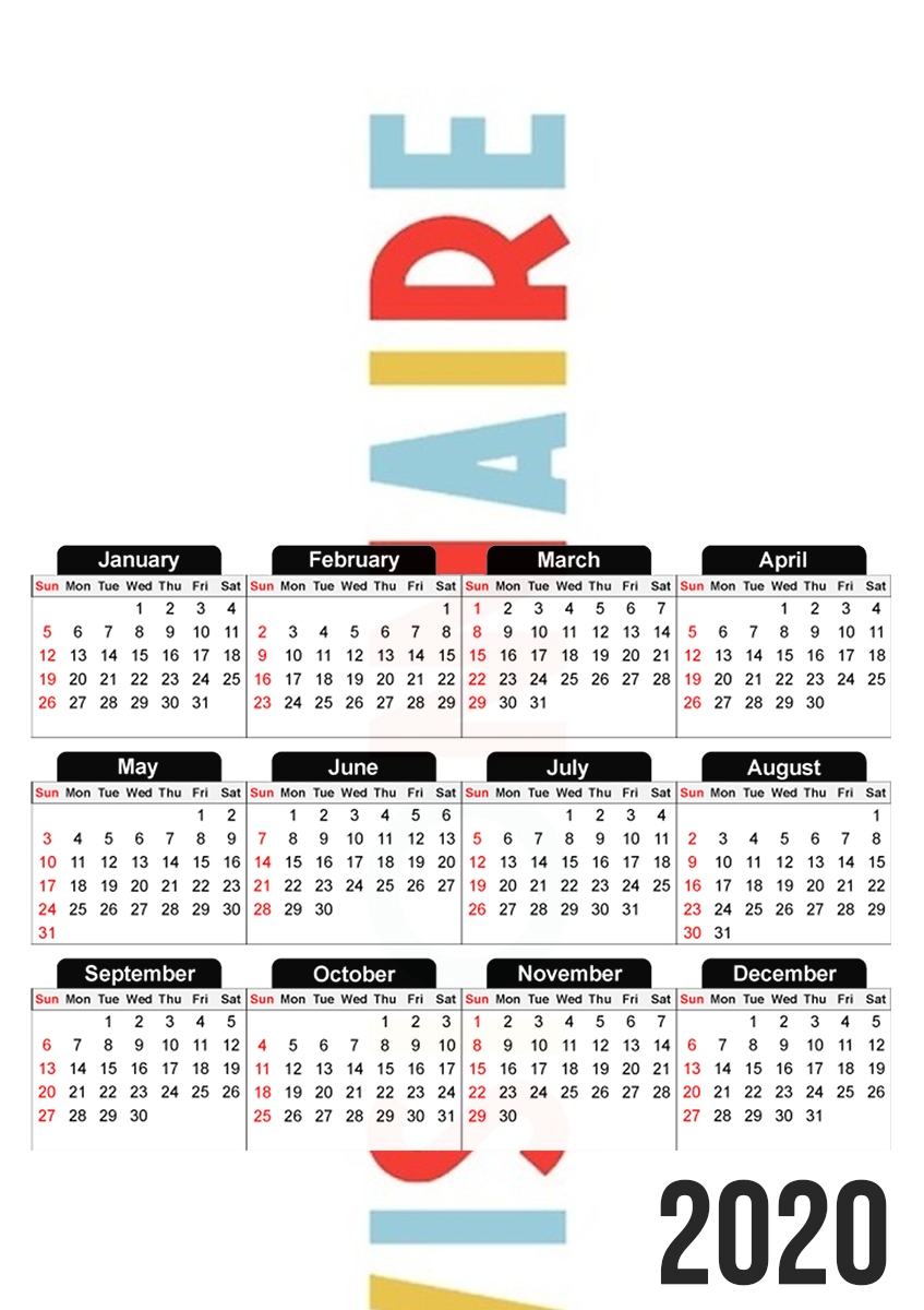  Visionnaire para A3 Photo Calendar 30x43cm