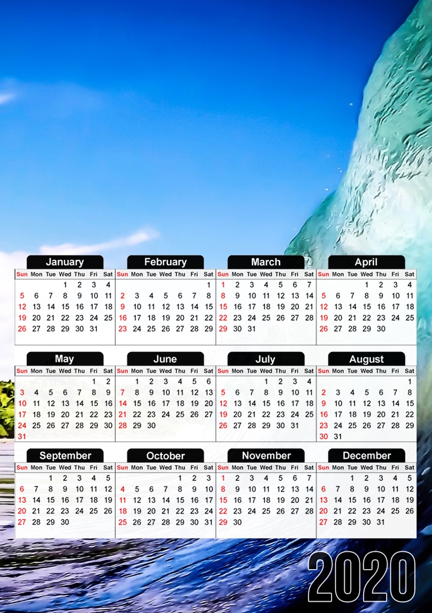  Wave Wall para A3 Photo Calendar 30x43cm